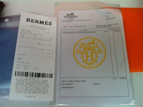 hermes receipt fake|authentic hermes bags outlet.